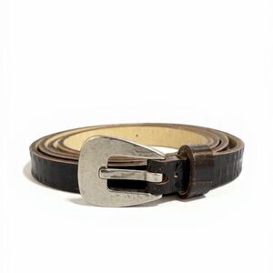 NY&CO Genuine Leather Skinny Belt